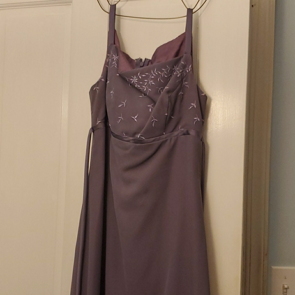 Early 2000s retro bridesmaid dress